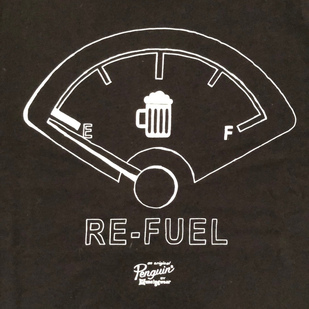 an original PENGUIN T-shirt / BEER 🍺 RE-FUEL print / S 🍁
